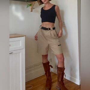 Jamie Sadock Y2K Utility Khaki Shorts ( Size 8, Fits S-M)